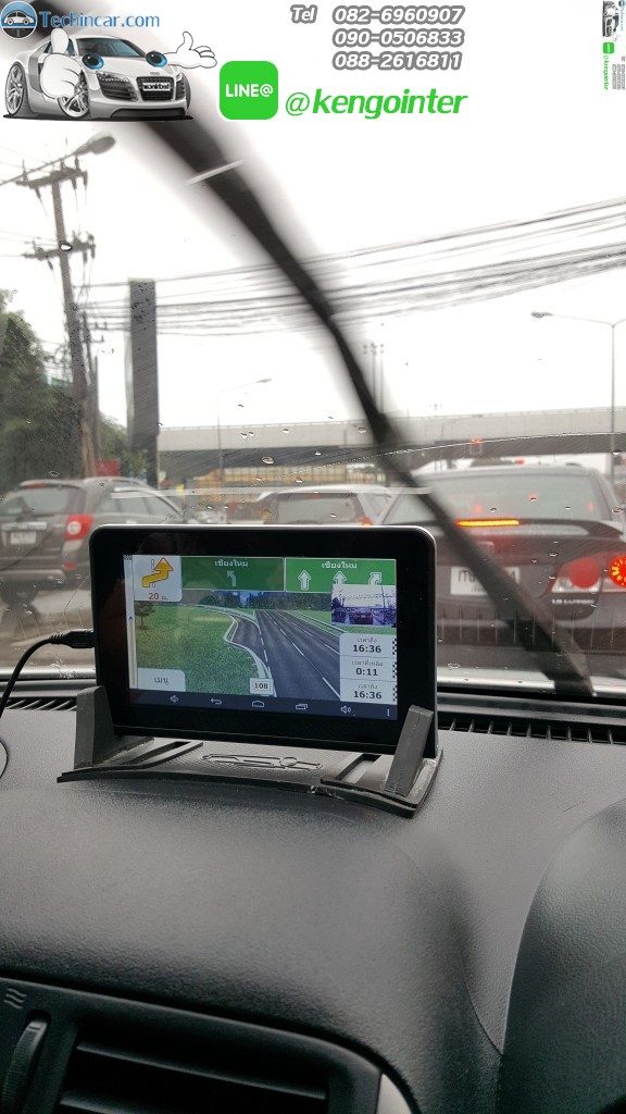 GPSนำทางติดรถยนต์ มีกล้องบันทึก GT888 Techincar.com