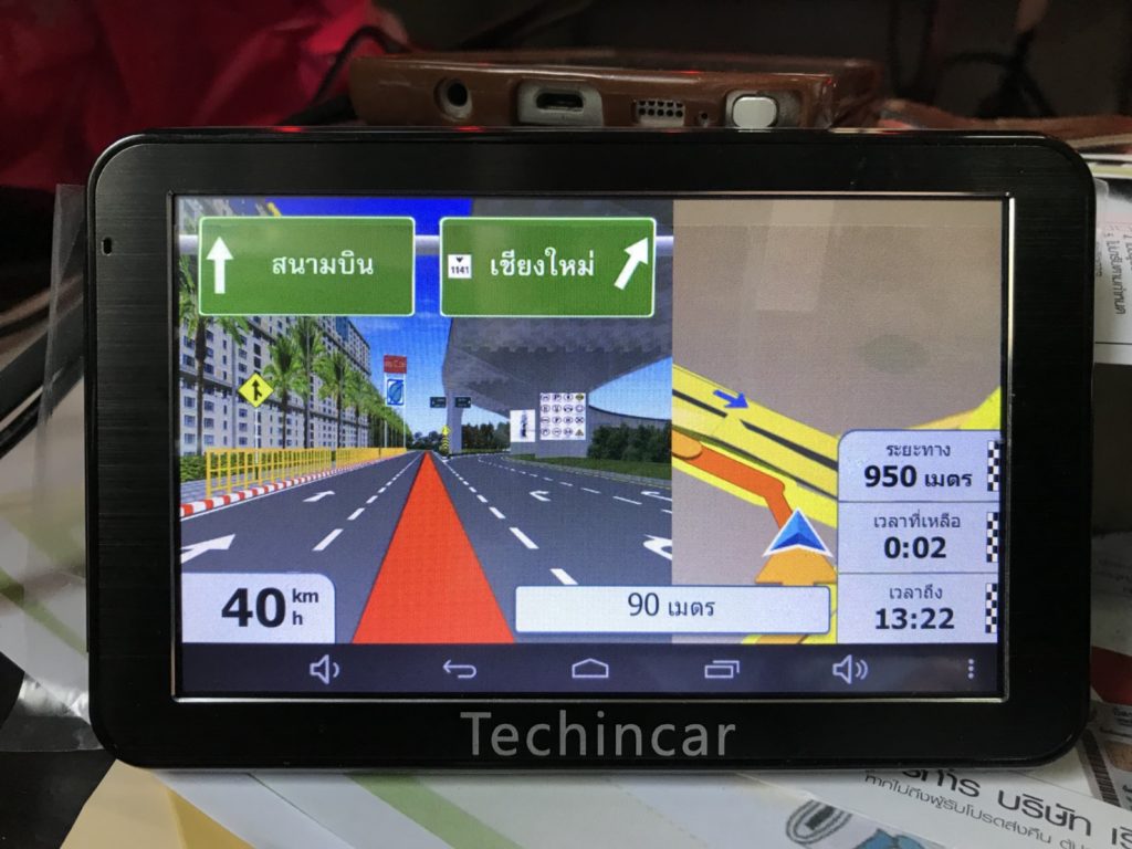 GPSนำทาง ระบบแอนดรอย มีBluetooth