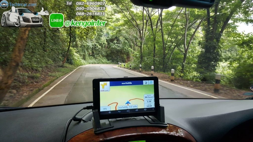 GPS M515 MX18 มีกล้องบันทึกด้านหน้า ขนาดจอ 7.0 นิ้ว นำทาง Andorid in car wifi AV-IN Bluetooth